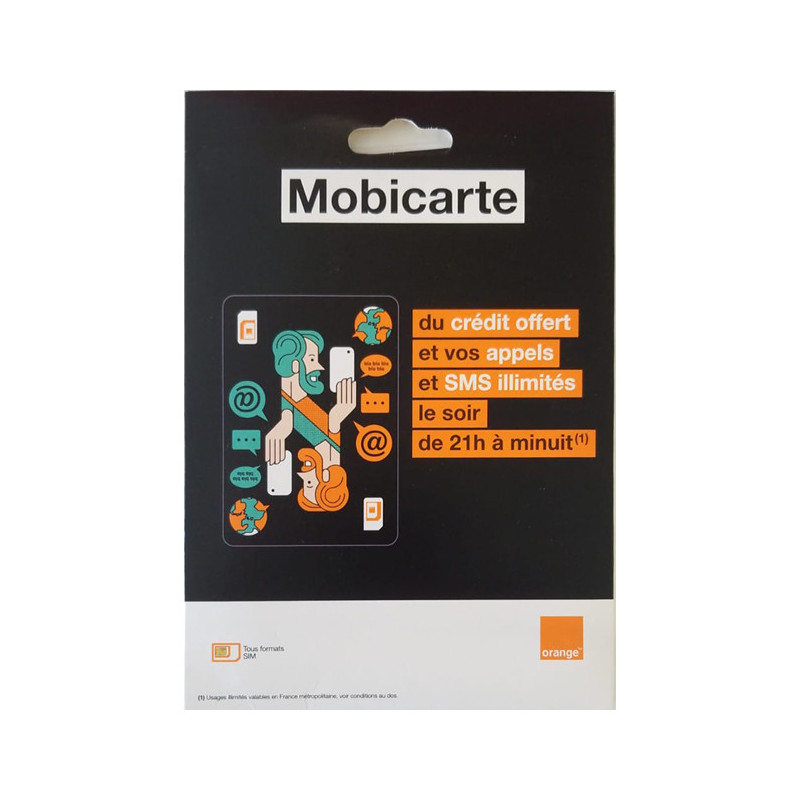 Carte SIM Prépayée Orange Mobicarte 5€ de Crédit Inclus — Reconditionné Garanti 12 mois · Smarty Paris